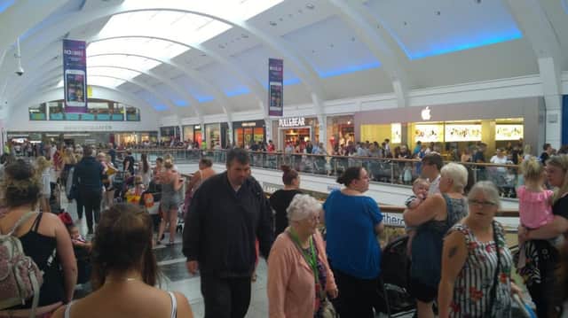 The queues for Build A Bear at Chutchill Square (Photograph: Helen Williams)